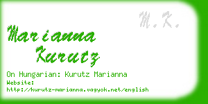 marianna kurutz business card